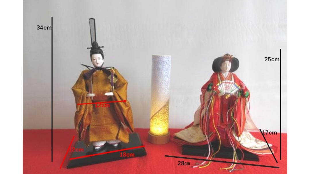 ラスト１点　新品　吉徳大公　立ち雛　 天皇陛下御束帯 黄櫨染固地綾 正絹