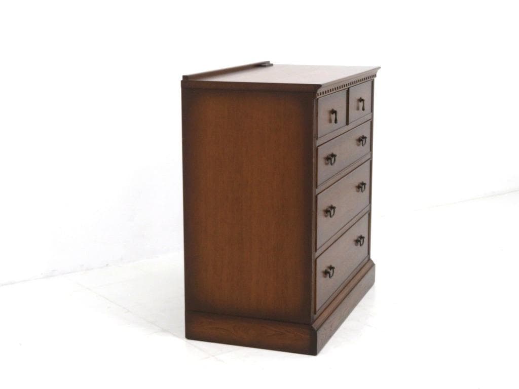 展示品　上坂木材　オーク材　ブルックス　4段　チェスト　整理箪笥　キャビネット