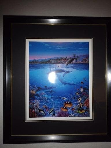 ラッセン　版画　リトグラフ　サマーリーフ　保証書あり　57/100