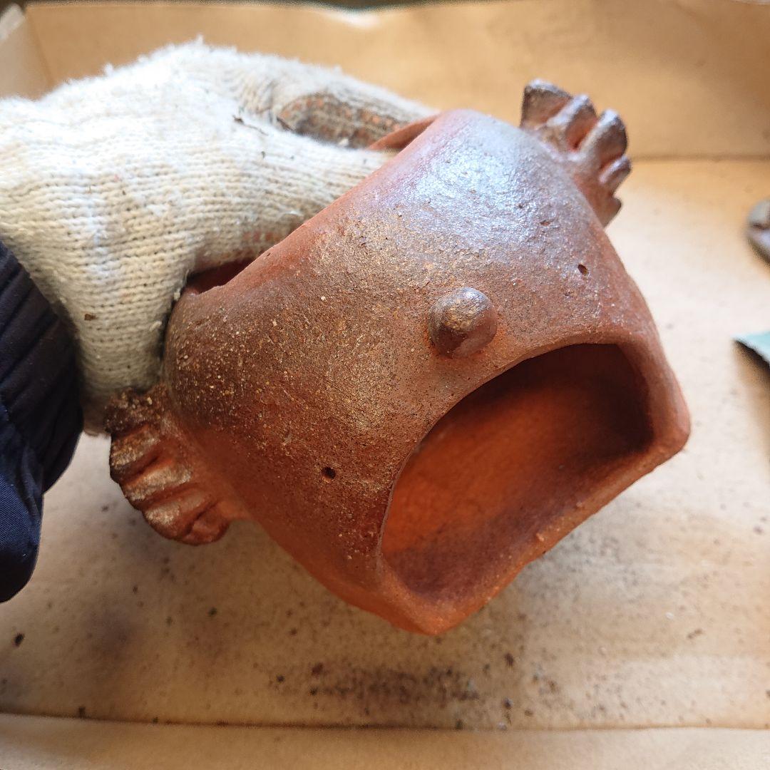 【2435】香炉、置物…備前焼