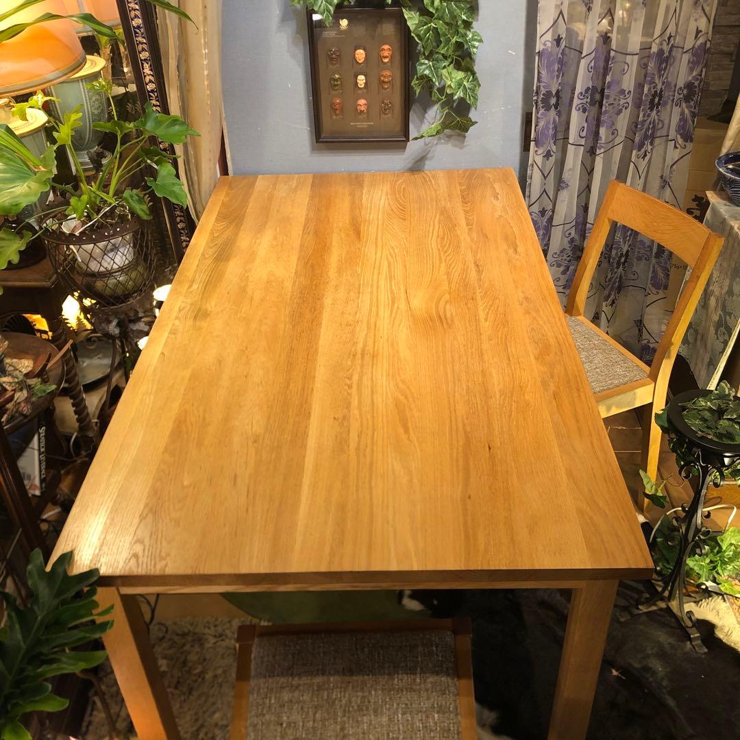 Sale 美品　無印良品　オークソリッド　ダイニングテーブル