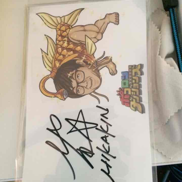 HIKAKIN直筆サイン