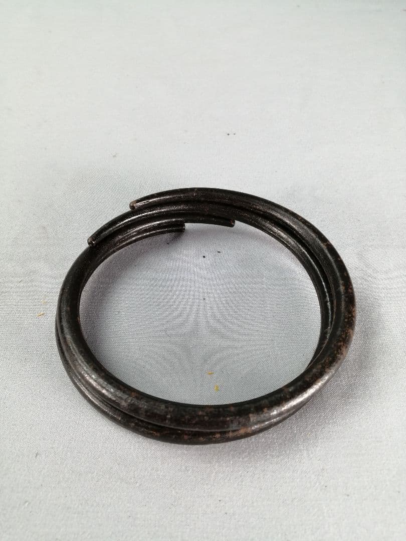 【茶事具】釜師聲鉄　織部筋釜　茶釜　釜386