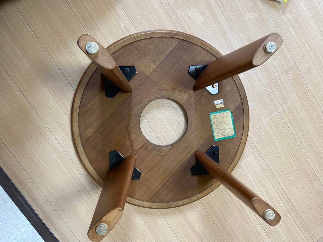 maruni マルニ木工　ちゃぶ台　ガラス　座卓　丸テーブル　円卓　サイド