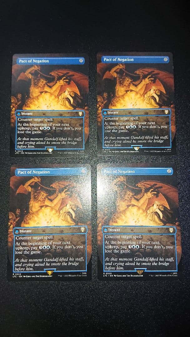 MTG 否定の契約 英語版 LTC版 ４枚