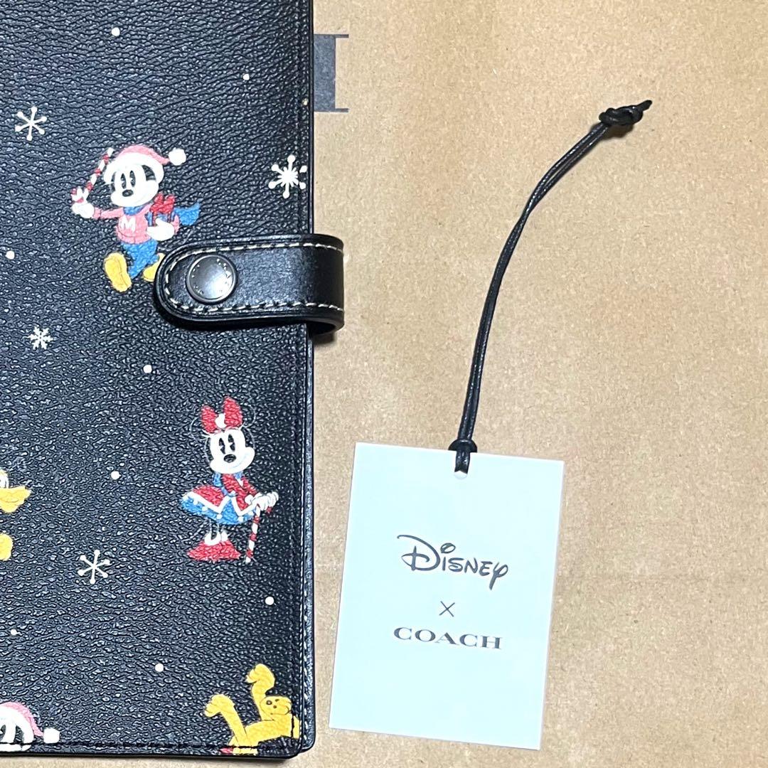 【新品未使用】coach×ディズニー　コラボミッキー　ノートカバー(ノート付き)
