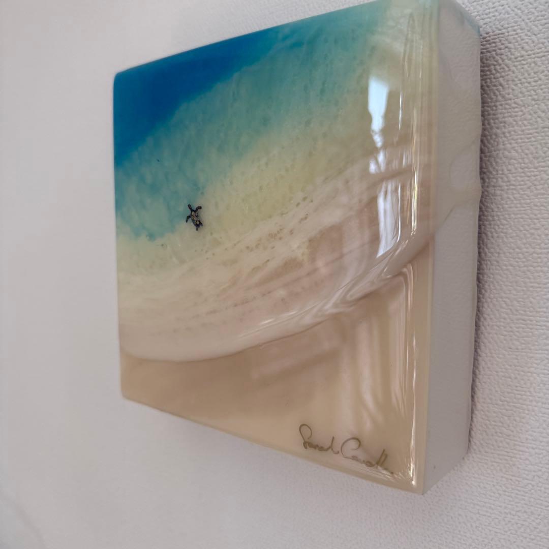 サラカードル　Sarah Caudle　原画 レジンアート④ タートル 6×6