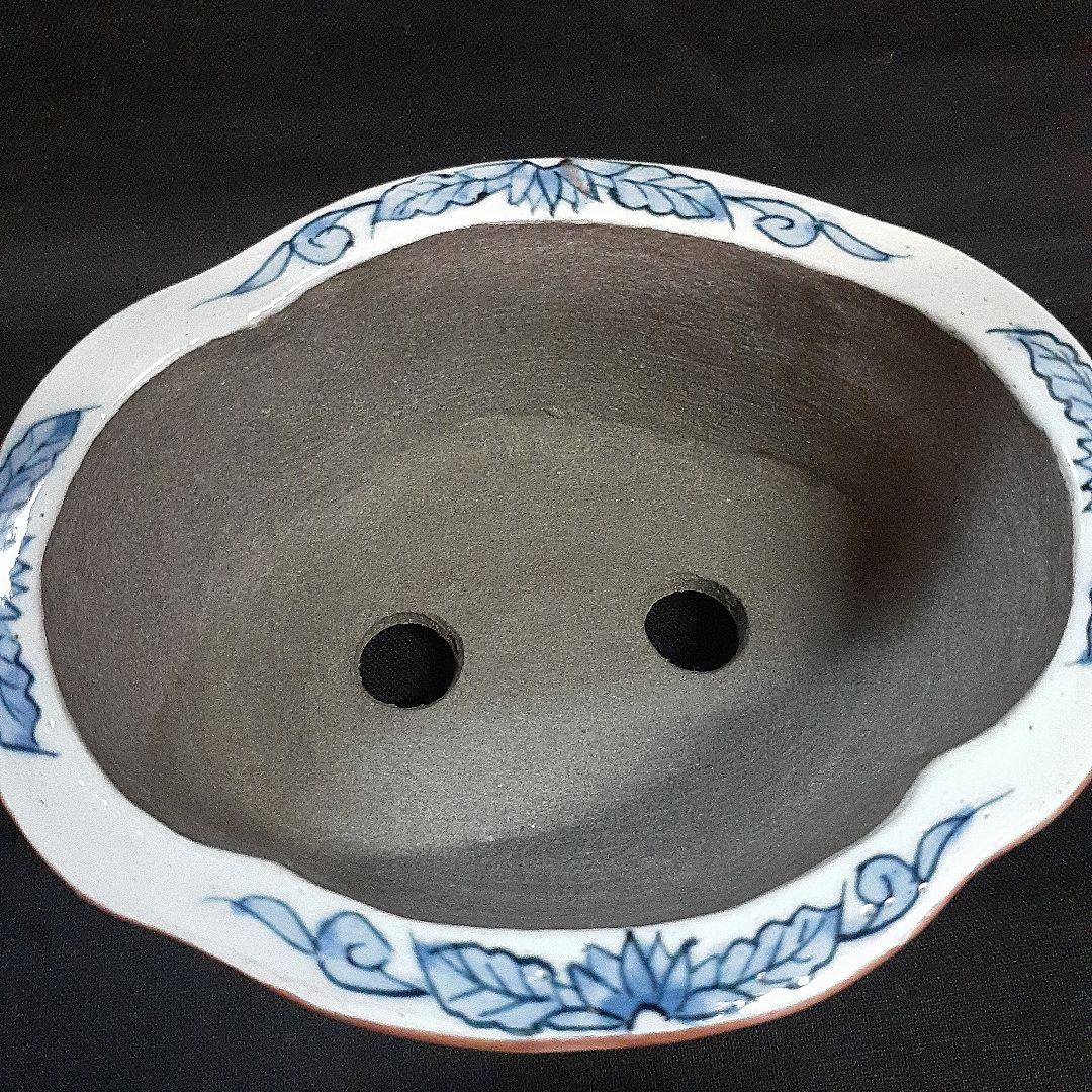 019.【陶翠窯】モッコ型３号盆栽鉢/植木鉢