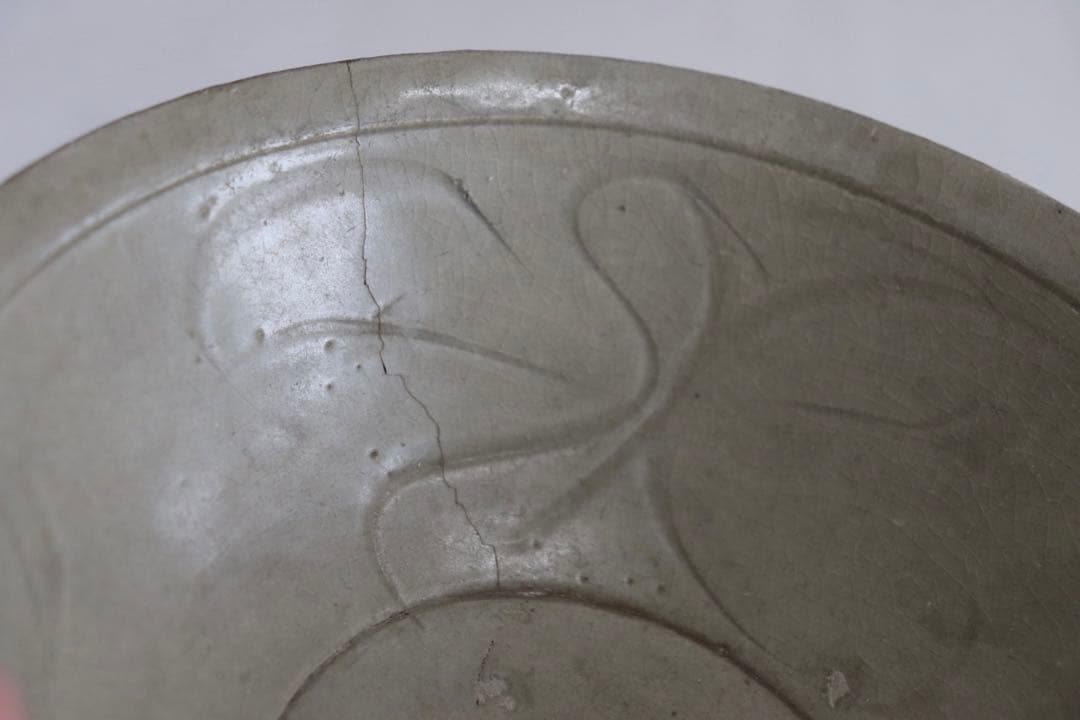 サ　中国　青磁茶碗　訳あり　送料込み0329