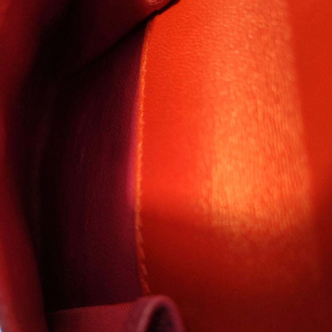 ピンク レザー 三つ折り財布