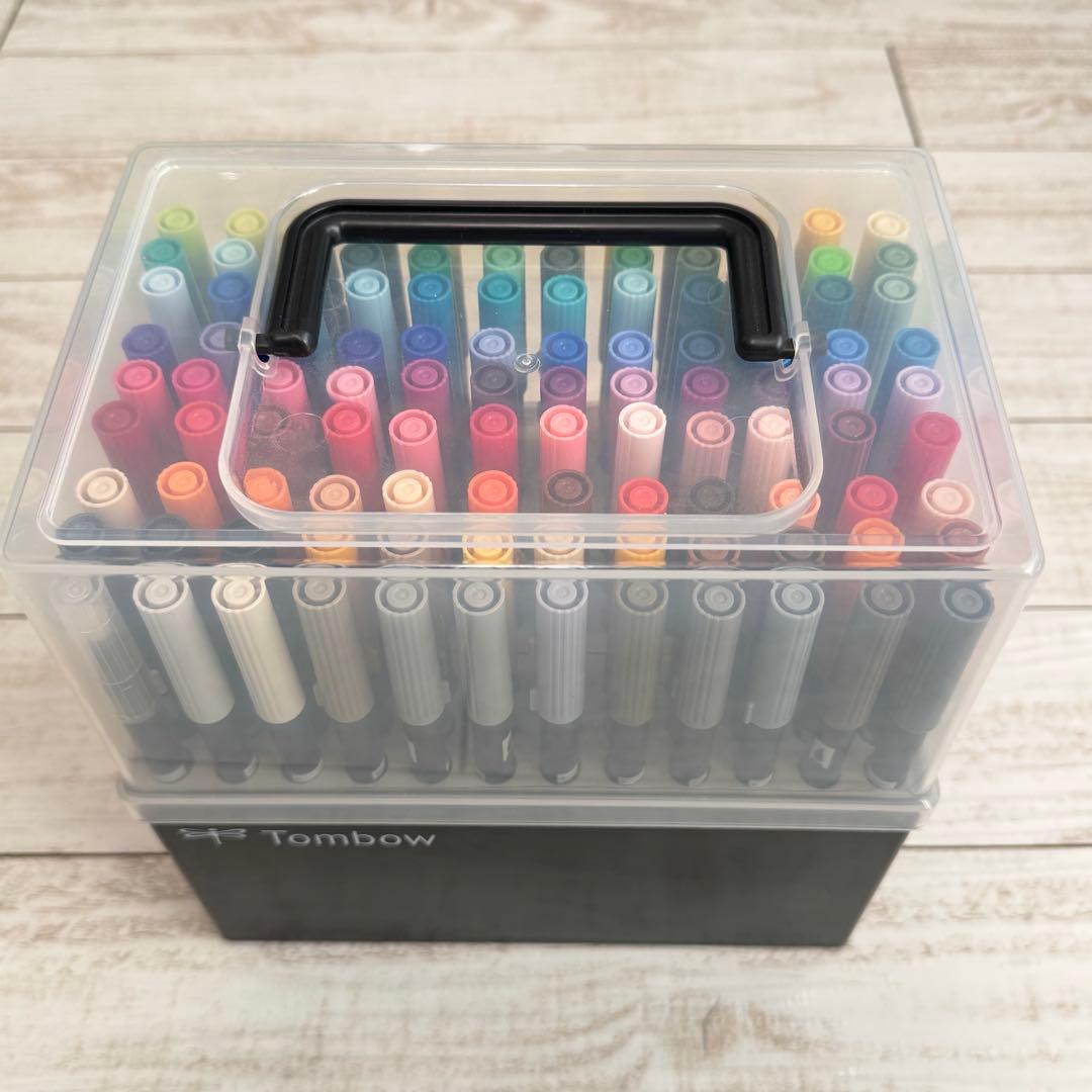 Tombow ABT マーカーボックス 108色 ケース付