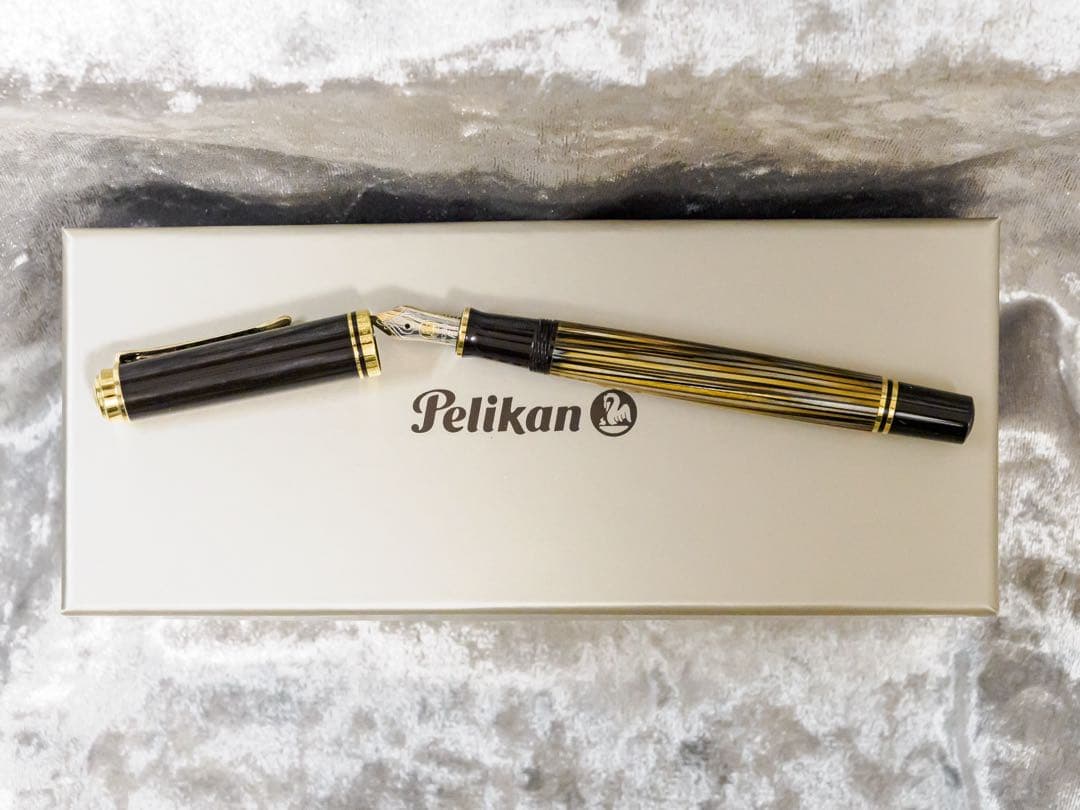 Pelikan スーベレーン M400 茶縞 ニブF　2016年発売限定品