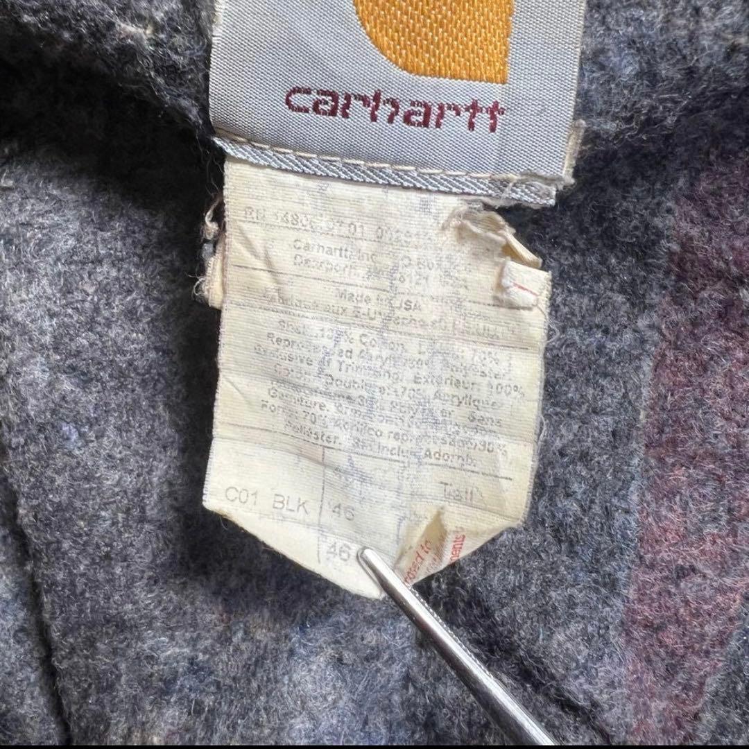 な*き様 【USA製 90s】Carhartt ダックチョアコート ブランケット