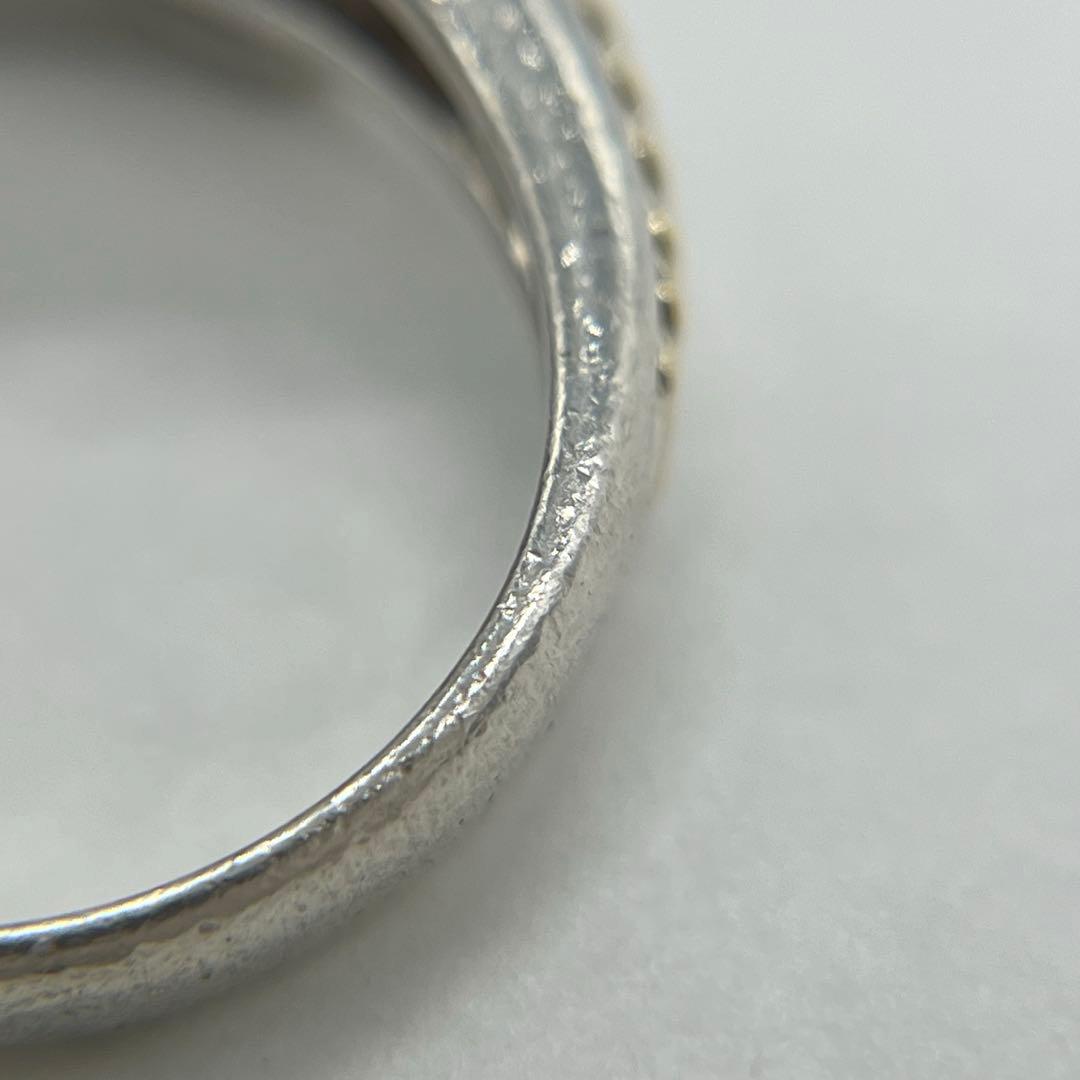 ティファニー TIFFANY&CO シグネチャークロス リング 13号 コンビ