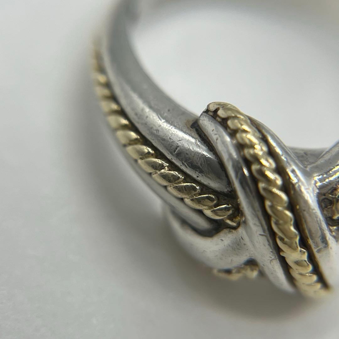 ティファニー TIFFANY&CO シグネチャークロス リング 13号 コンビ