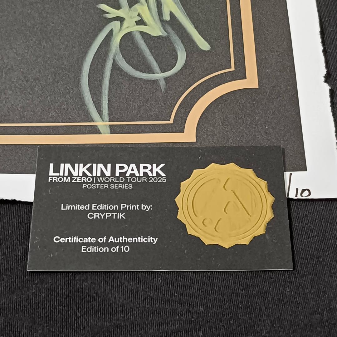 LINKIN PARK 世界限定10枚 サイン入りポスター リンキンパーク