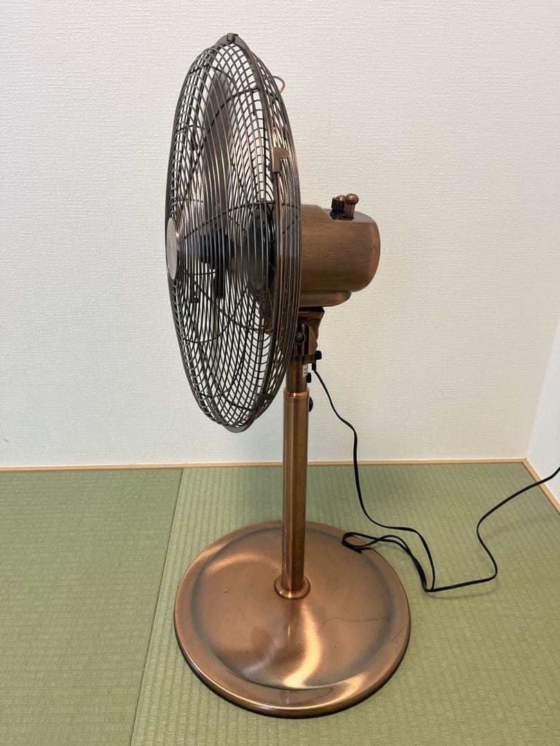 【希少】ドウシシャ　メタル扇風機　EIM-402 カフェ　05年製　昭和レトロ