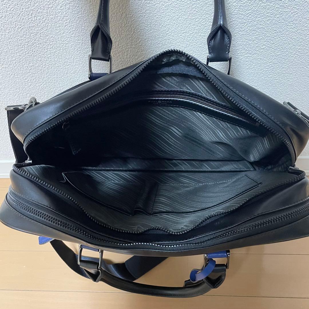 【数回使用程度】 フジタカ ルフト ビジネスバッグ 2way ネイビー 2層式