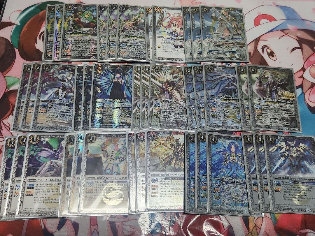 バトルスピリッツ　デッキ　機人　鋼鉄の契約神アテナ　スリーブ付き