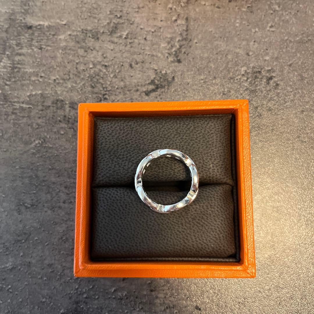 エルメス　シェーヌダンクル　アンシェネ　PM シルバー　リング