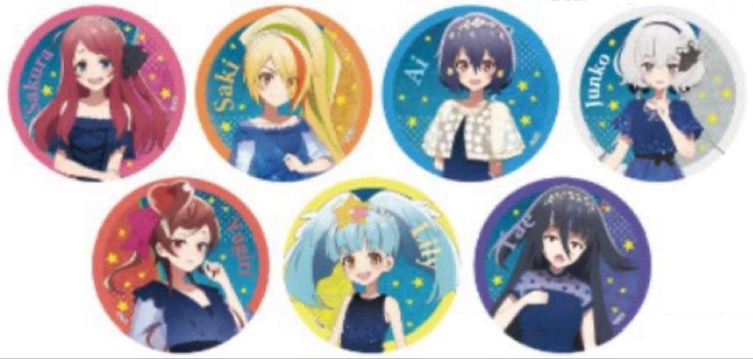 未開封7点　劇場版　ゾンビランドサガ　星空ドレス　BIG箔押し缶バッジ　コンプ