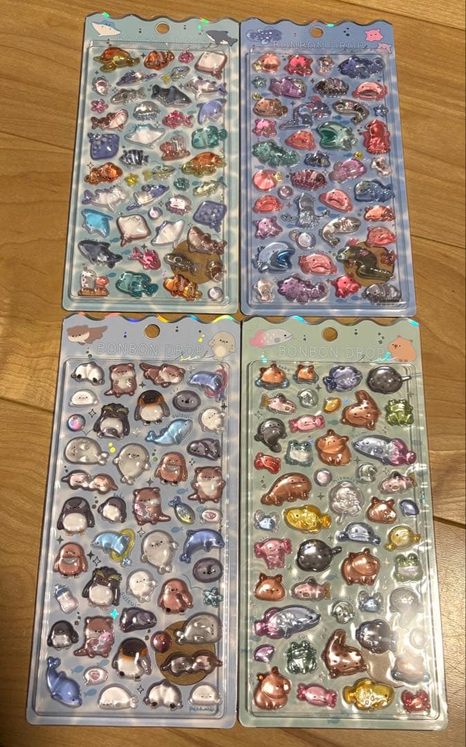 クーリア　正規品　ボンボンドロップシール　水族館限定　４枚セット