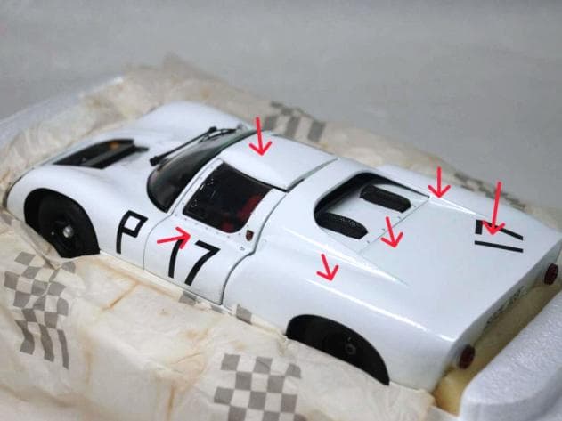 特価 exoto (1/18) ポルシェ 910 #17