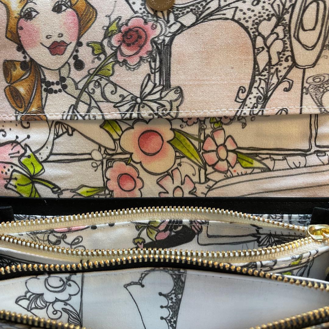 長財布　やりくり財布　ハンドメイド　トートバッグ　巾着袋ハンドメイド