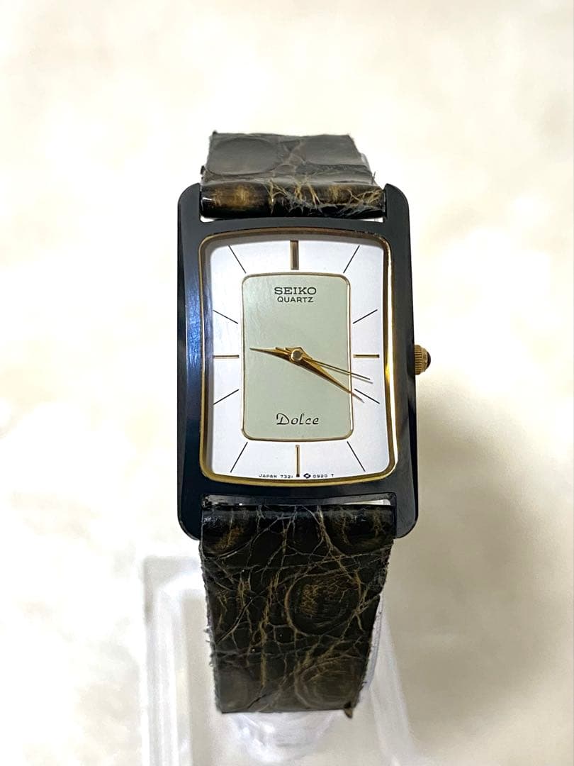 SEIKOドルチェDOLCHE メンズ 腕時計ホワイト 文字盤 SS セラミック