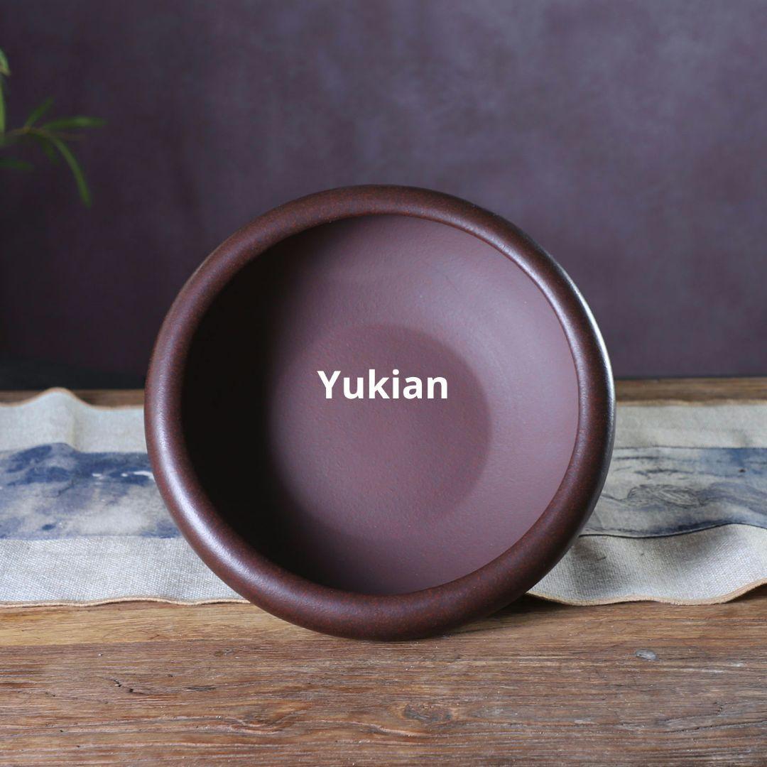 宜興紫砂 無孔蓮華盆 窩口蓮華無孔盆 盆栽鉢 植木鉢 小品盆栽鉢 大品盆栽鉢