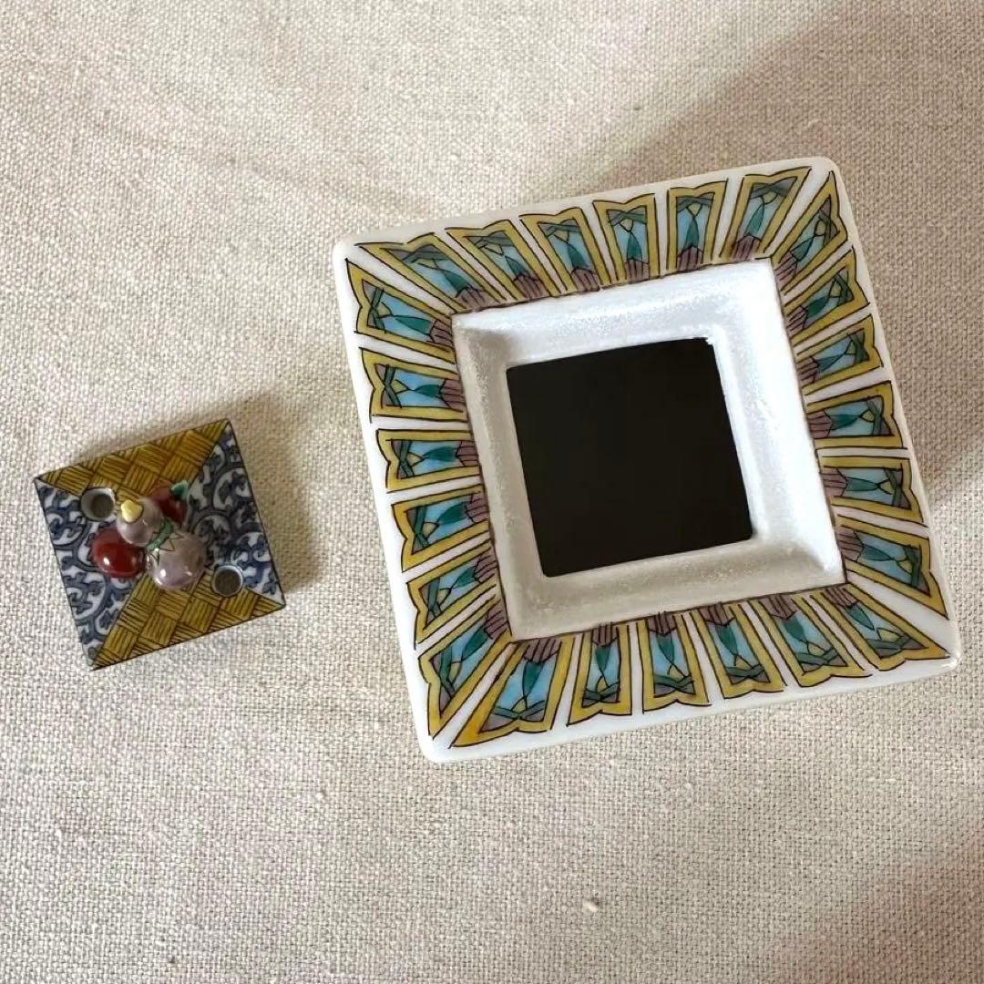 九谷焼　香炉　奥の細道黄釉香炉　工芸品