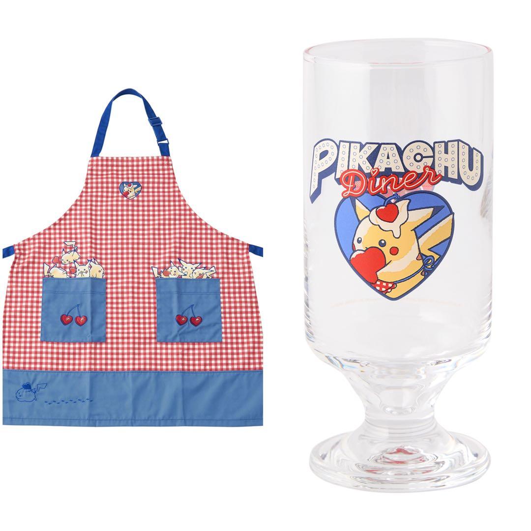 ＊ピカチュウダイナー エプロン・グラス＊