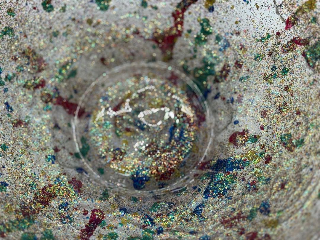 坂田甚内作　深甚文金彩ガラス鉢　ビッグバンシリーズ　送料込み250611