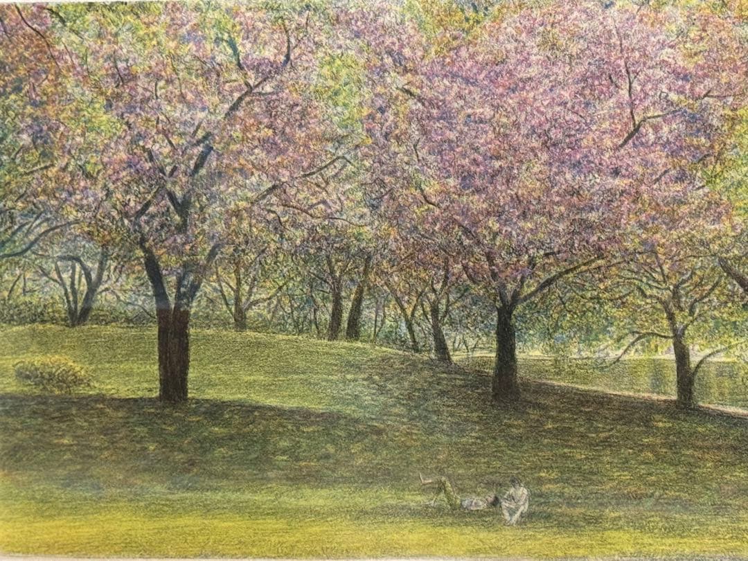 Harold Altman lithographレスティングカップル　リトグラフ