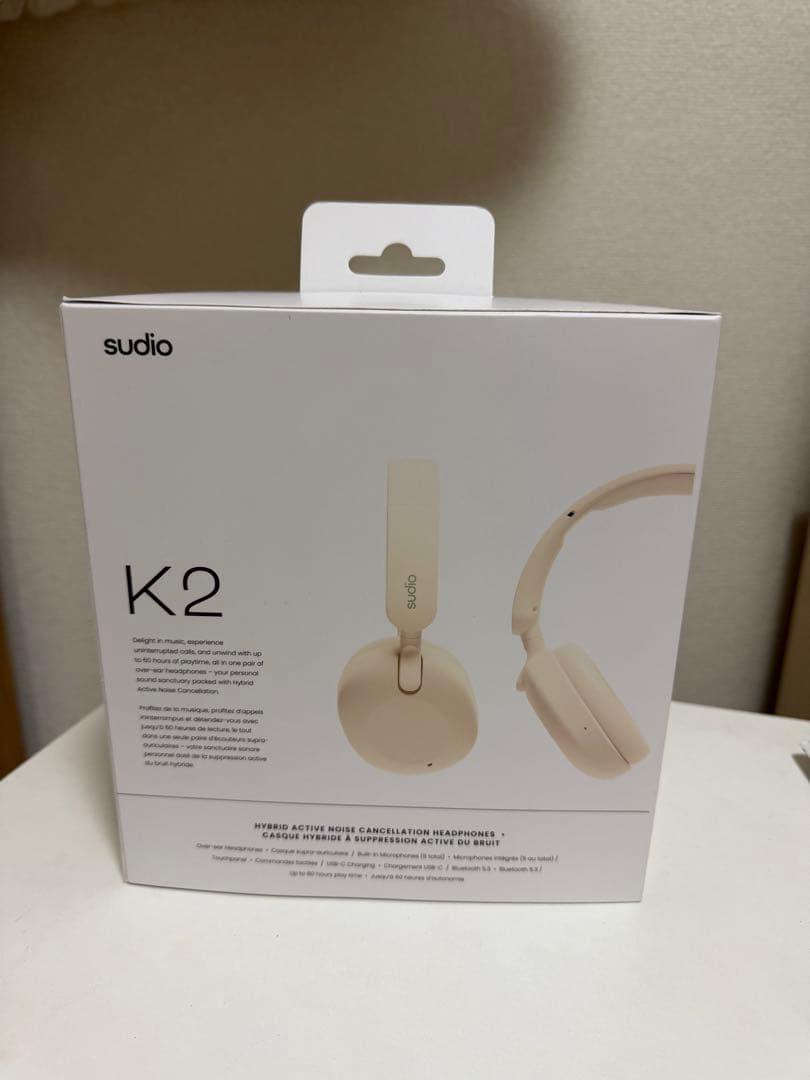 sudio K2 ワイヤレスヘッドフォン アイボリー　ホワイト