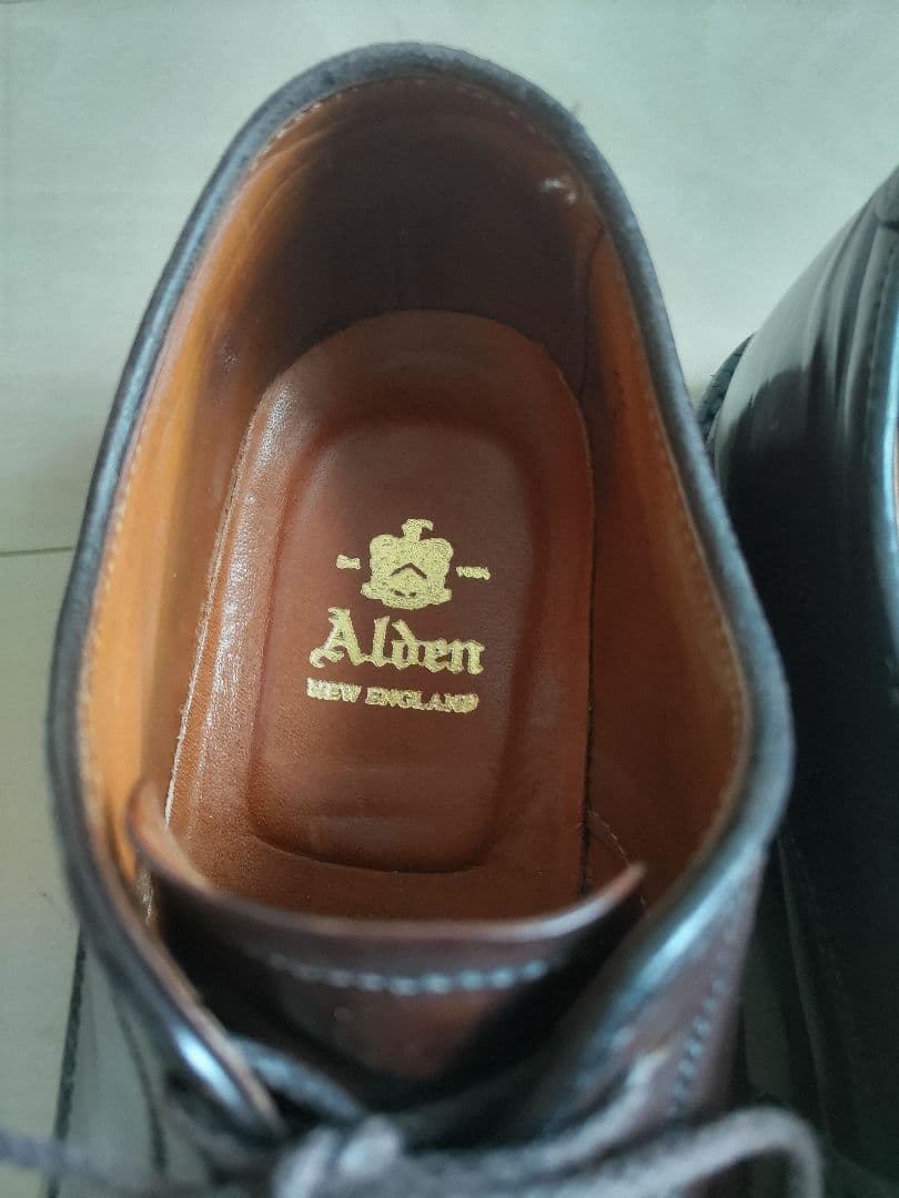 オールデン　コードバン　Uチップ　スクエアトウ　バリーラスト　濃茶　マホガニー