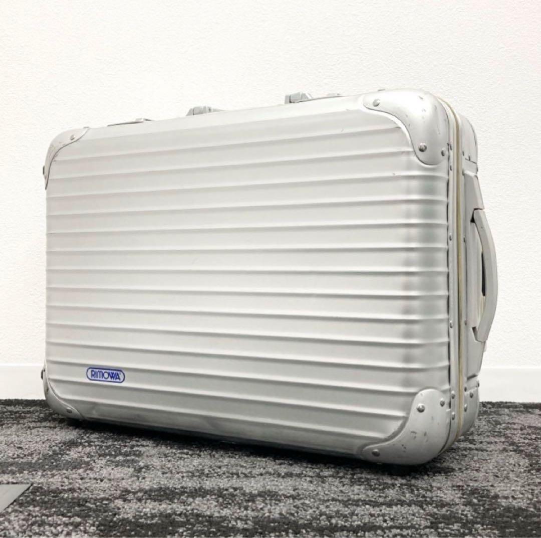 RIMOWA リモワ トパーズ オリジナル 32L アルミキャリー 青ロゴ