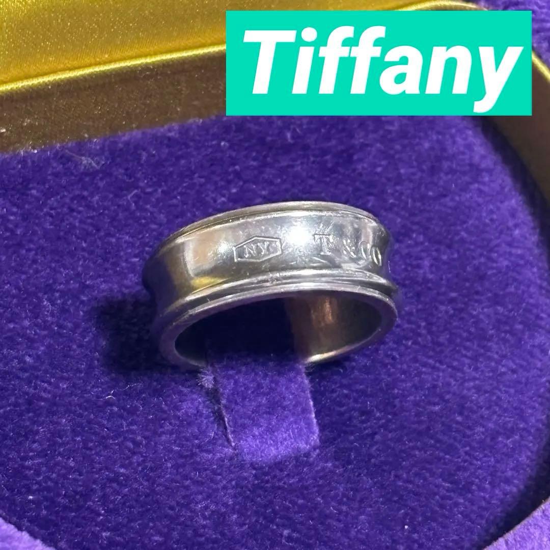 TIFFANY ティファニー 925Ti ナロー リング シルバー×チタン