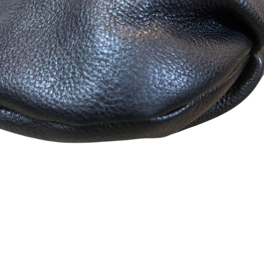 【ほぼ未使用】ダコタ ショルダーバッグ ジェントリー レザー ブラック 斜め掛け