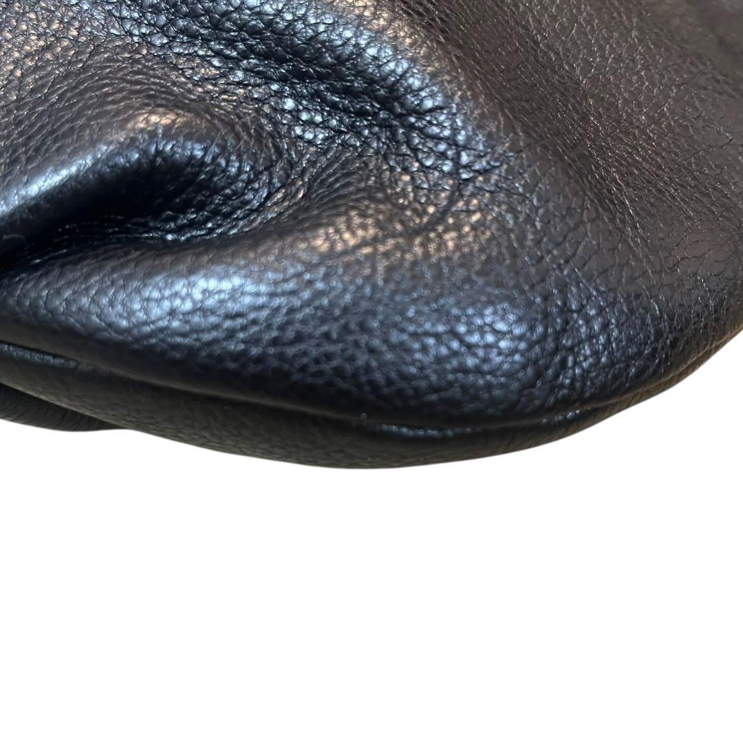 【ほぼ未使用】ダコタ ショルダーバッグ ジェントリー レザー ブラック 斜め掛け