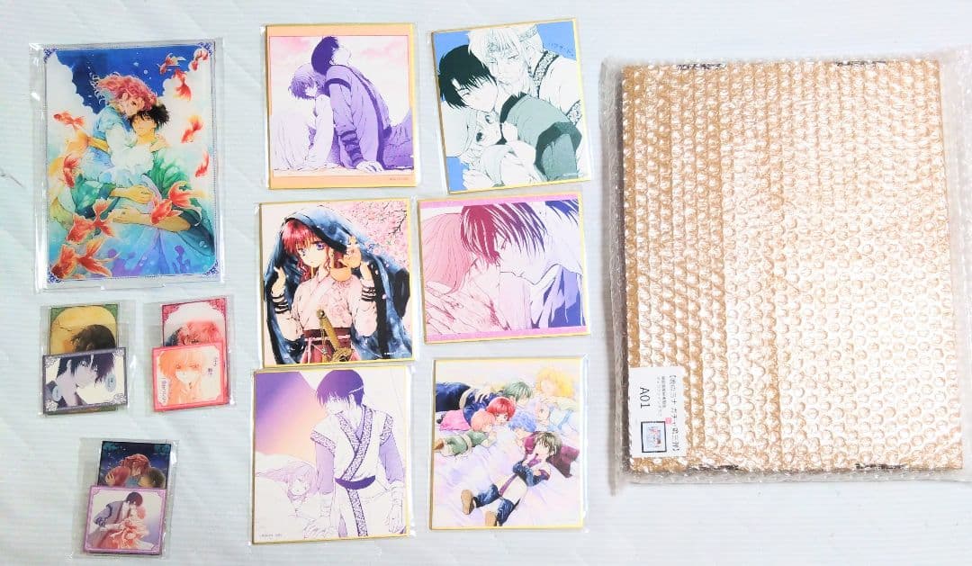 暁のヨナ　漫福ガチャ　A　アクリルカード　キャラファイングラフ　ヨナ　ハク　色紙