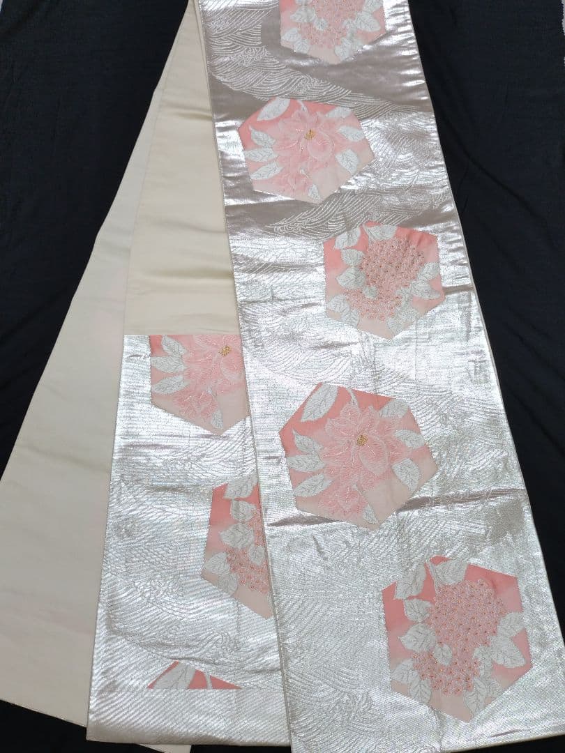 663　半額セール　正絹　小田急百貨店誂え　友禅　訪問着　４点フルセット