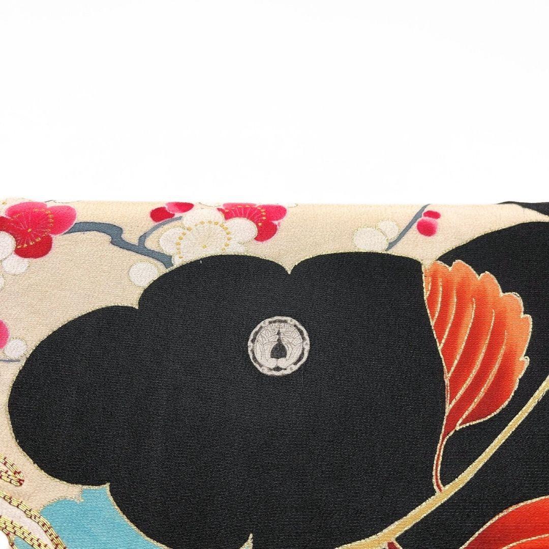 アンティーク　刺繍　金駒刺繍　鳳凰　振袖　襦袢セット　成人式 着物 022a p