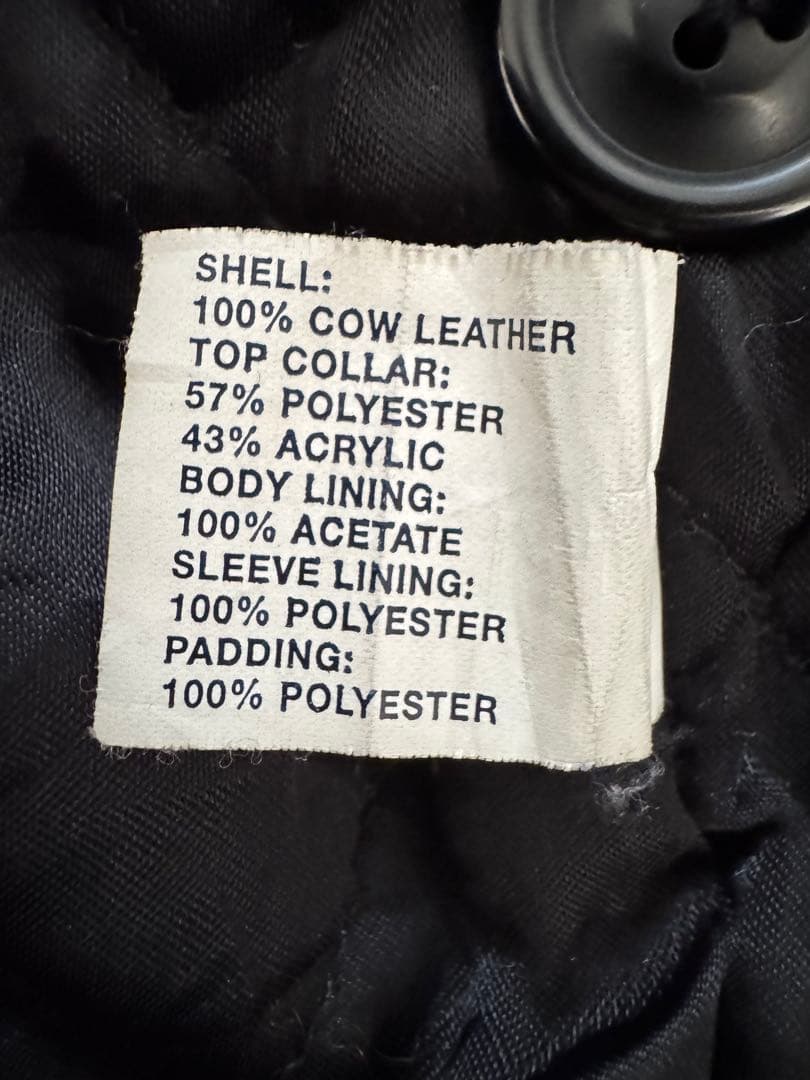 90s old gap フライト 襟ボア レザー ジャケット