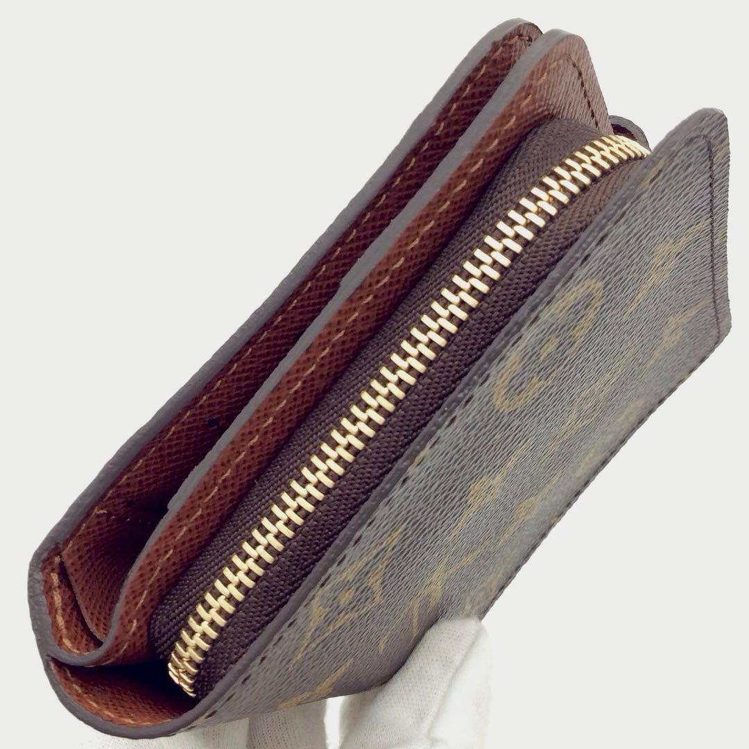 ルイヴィトン モノグラム 二つ折り財布 コンパクトジップ