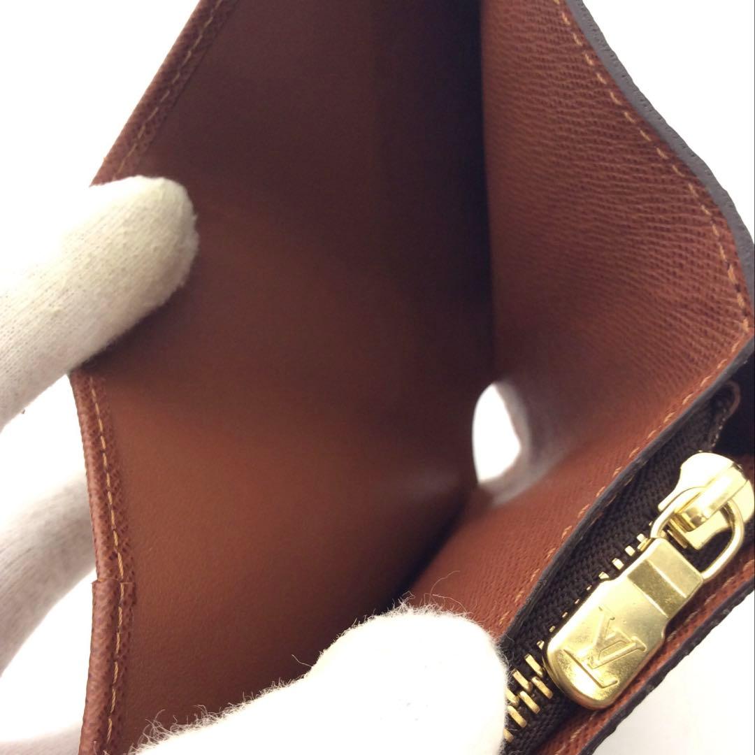 ルイヴィトン モノグラム 二つ折り財布 コンパクトジップ