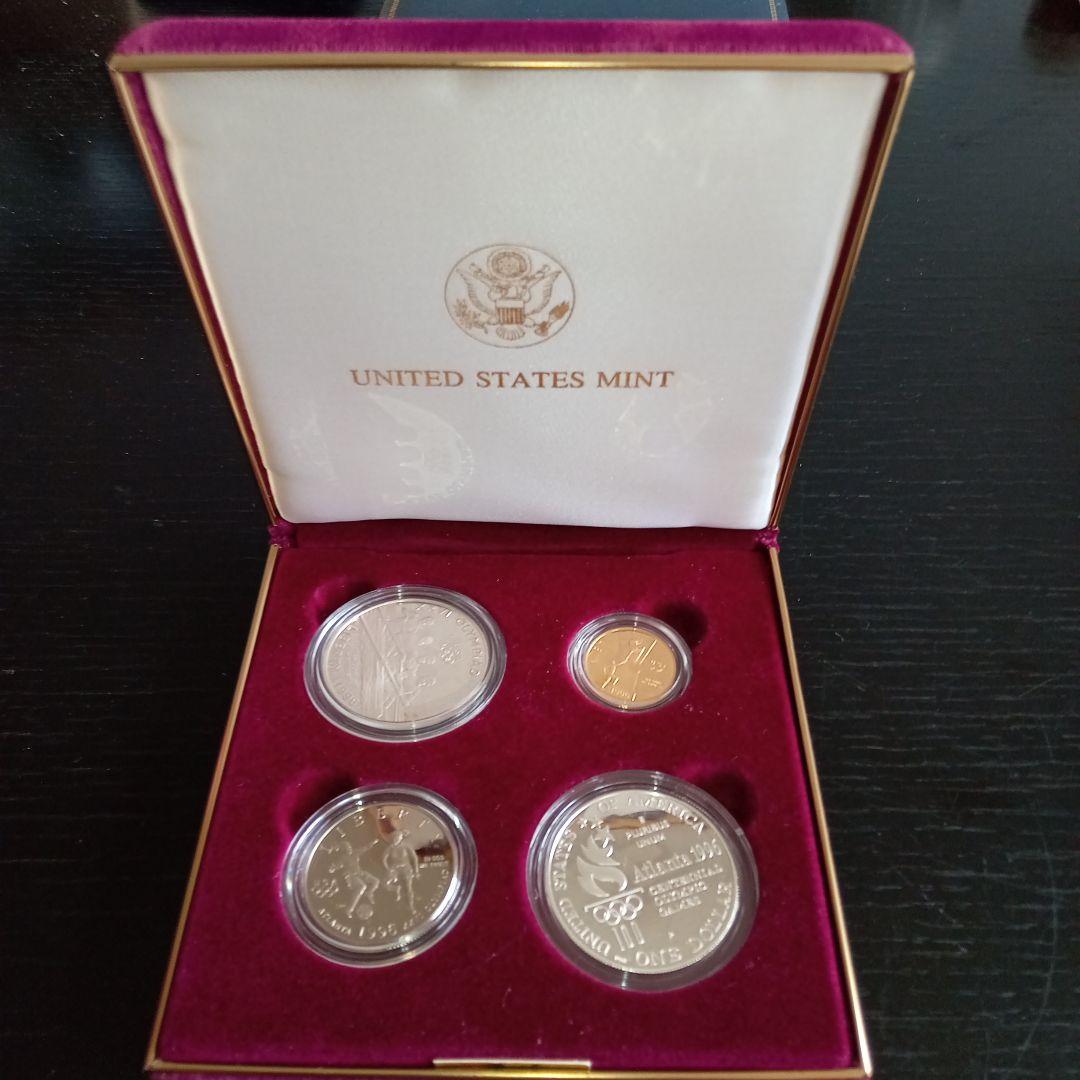 1996年アトランタオリンピック セット 金貨、銀貨、銅貨4枚セット