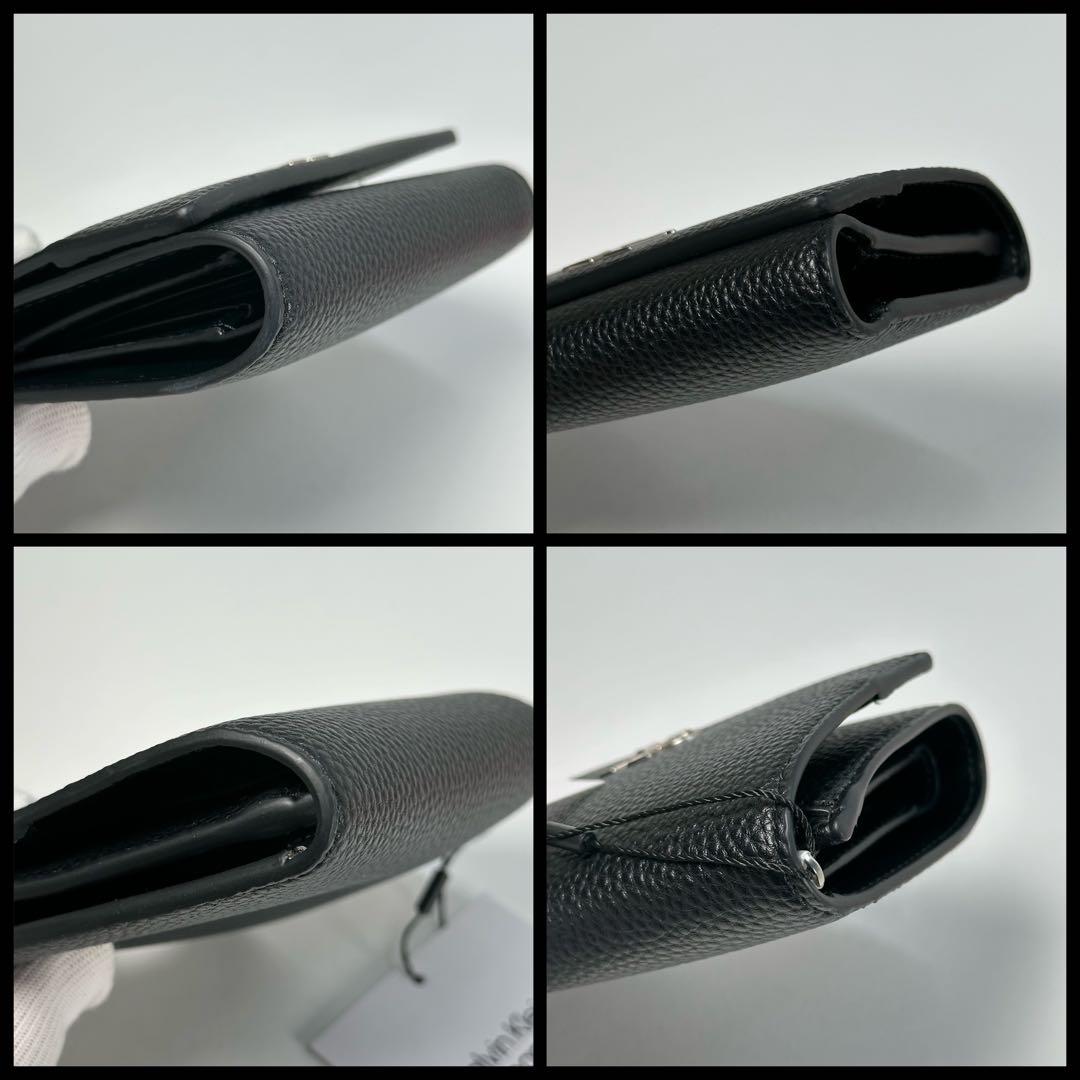 新品 正規品 カルバンクライン 3つ折り財布 ウォレット CKロゴ ロゴ金具