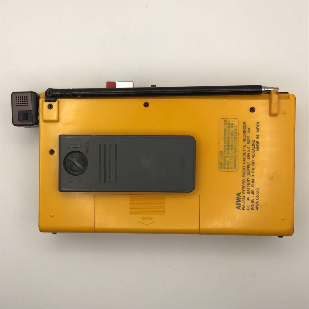 AIWA SH-J2 イエロー アイワ カセットプレーヤー カセットボーイ