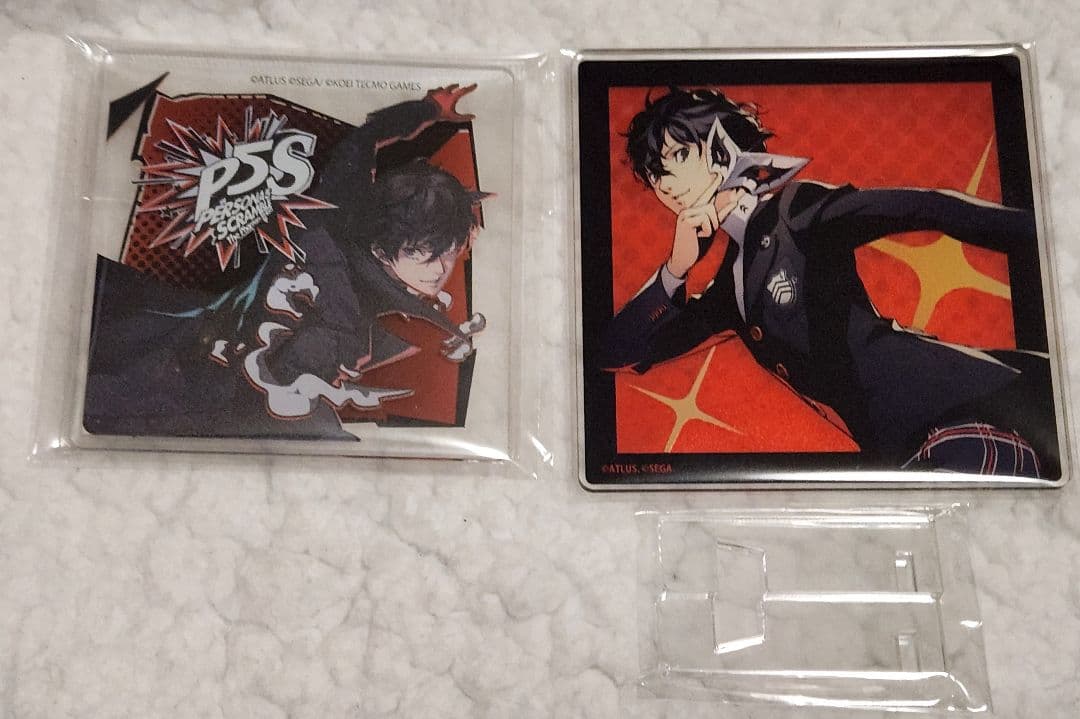 【ペルソナ5】フタバ図書　ANIMAX+カフェ　アクリルコースター　主人公